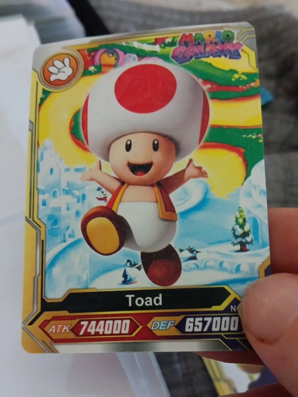 Nintendo Toad Trading Card - Red, White & Yellow